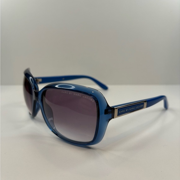MARC JACOBS MMJ 370/S CLZ JJ 58•16•125 MARC JACOBS Blue Oversized Sunglasses - Picture 2 of 16